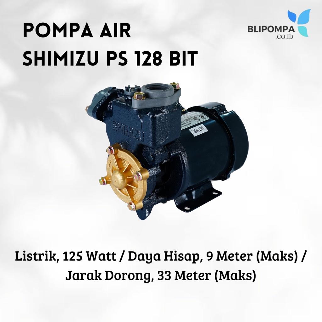 Jual Pompa Air Manual Shimizu PS 128 BIT / Pompa Air Pendorong Sumur