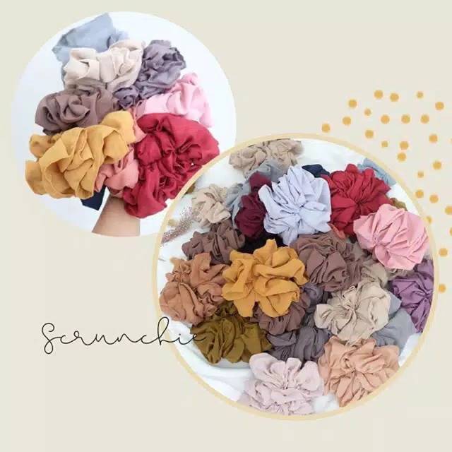 Jual Scrunchie/ Cepol Ikat Rambut | Shopee Indonesia