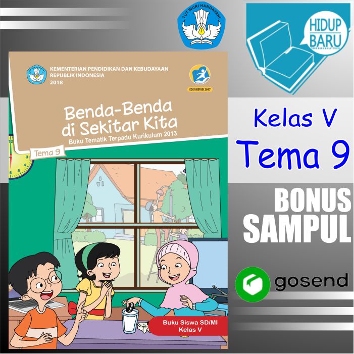 Jual Buku Tematik Tema Kelas 5 SD MI Tema 9 Semester 2 Benda benda di ...