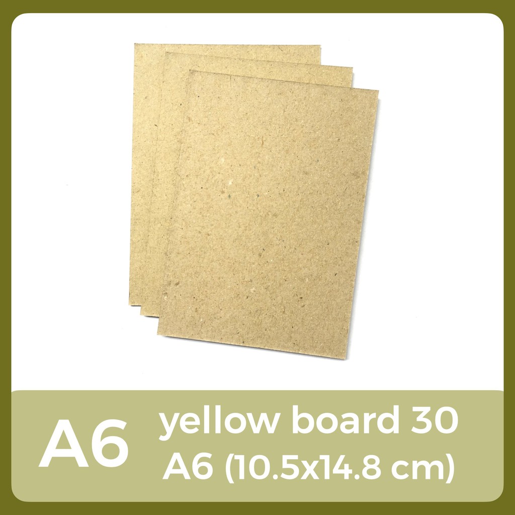 Jual YELLOW BOARD A6 BOT KUNING NO 30 UKURAN A6 | Shopee Indonesia