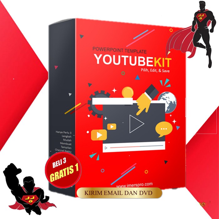 Jual YoutubeKIT - Desain Powerpoint Template JKT | Shopee Indonesia