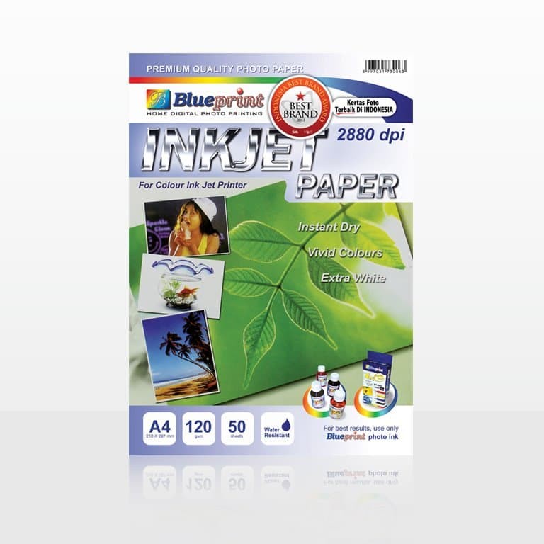 Jual BP-IPA4120 Kertas Inkjet Paper A4 BLUEPRINT 120 gsm | Shopee Indonesia