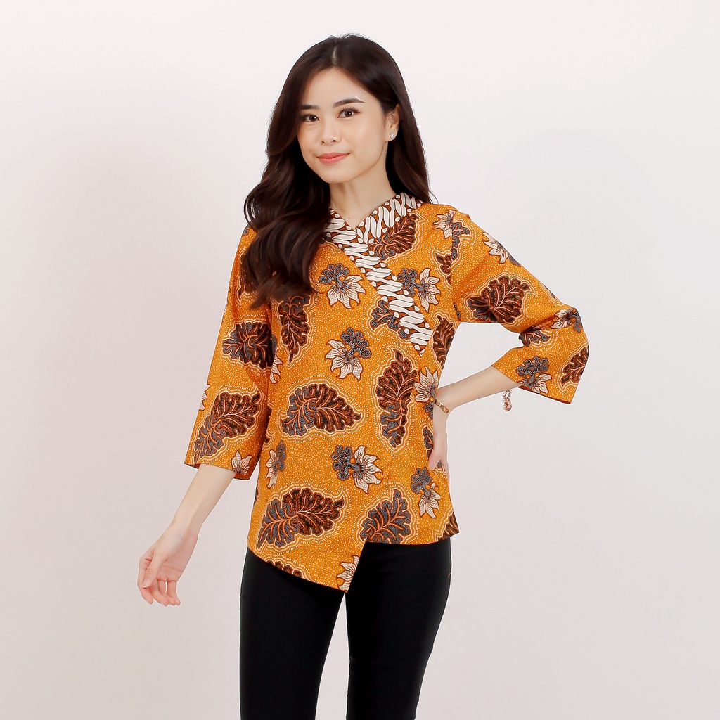 Jual Blouse Batik Wanita Atasan Batik Mrs Shopee Indonesia