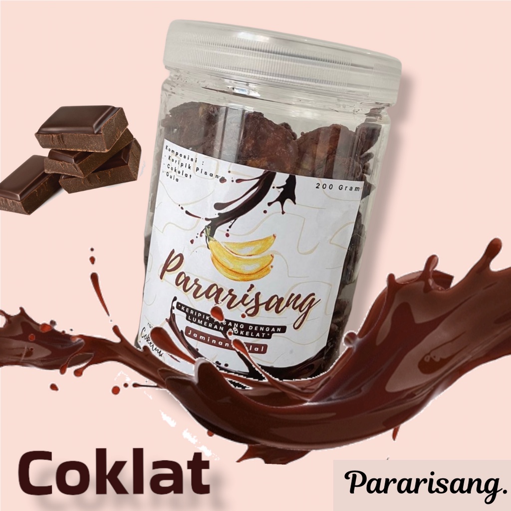 Jual Pararisang Coklat Keripik Pisang Dengan Lumeran Coklat Shopee Indonesia