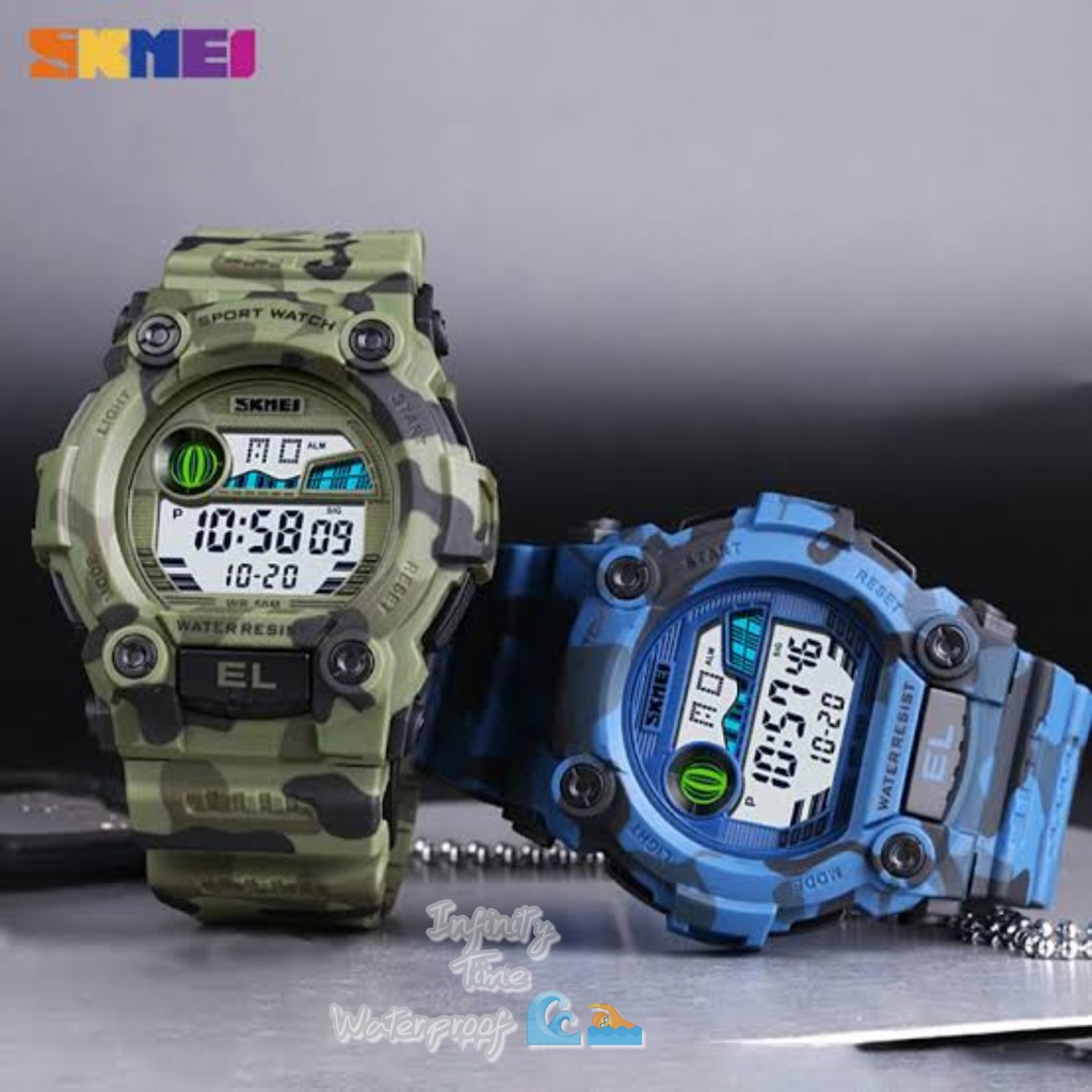 Jual Jam Tangan Skmei 1633 Digital Strap Rubber Kualitas Original