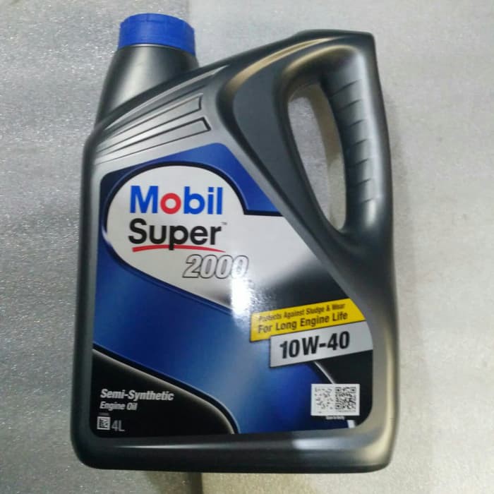 Jual OLI MOBIL 1 SUPER 2000 SAE 10W-40 API SN 4 Liter | Shopee Indonesia