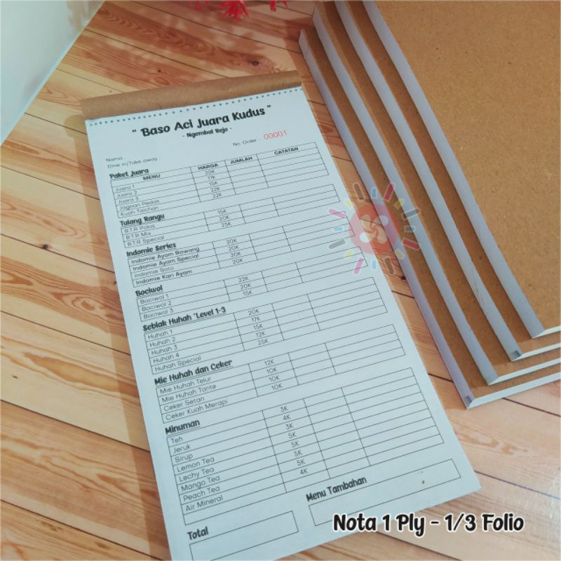 Jual Nota Hvs 1 ply 1 Rim | Shopee Indonesia