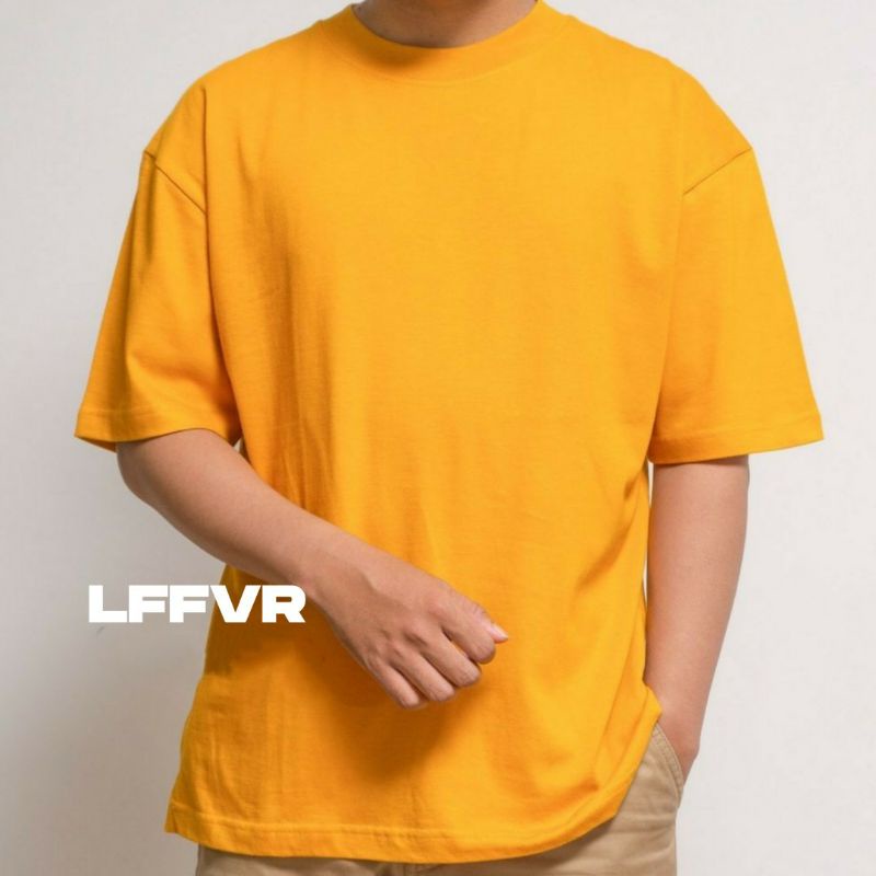 Jual Kaos Polos Basic Oversized Unisex mustard 24s Basic Tee SE004 ...