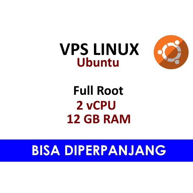 Jual VPS Linux Ubuntu 2vCPU - 12GB RAM - FULL ROOT - BISA DIPERPANJANG ...