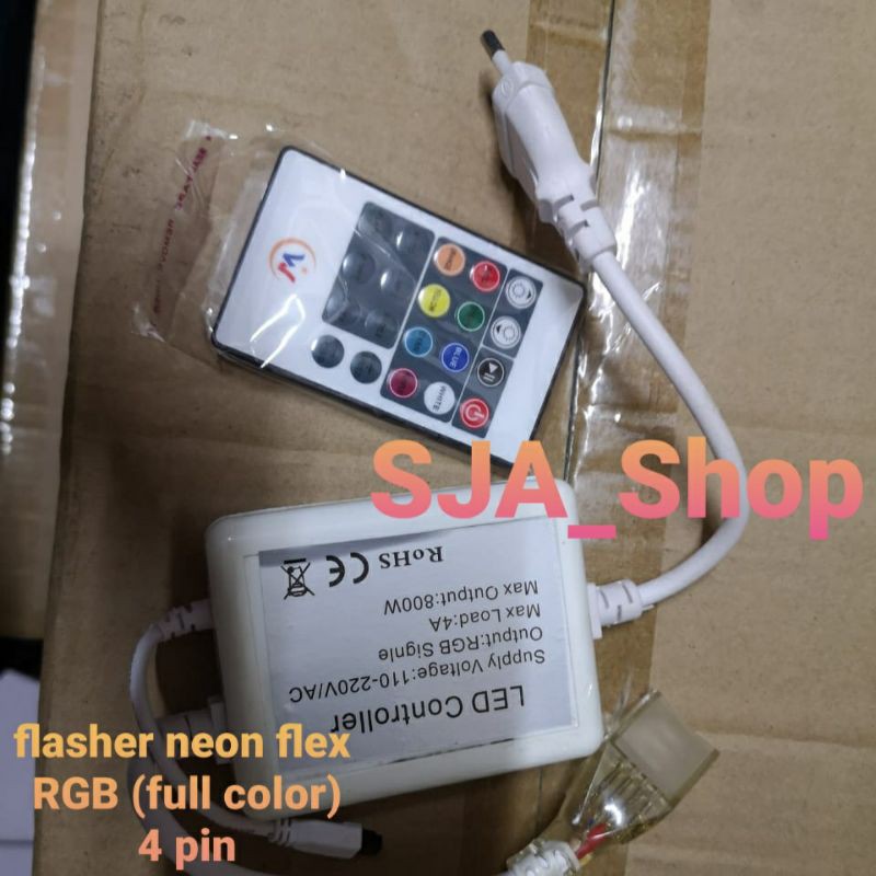 Jual FLASHER NEON FLEX RGB 220V (FULL COLOR) | Shopee Indonesia