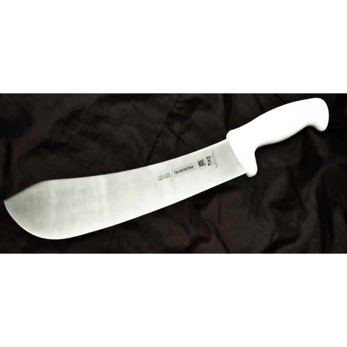 Tramontina 12 inch Bullnose Knife, White Handle (Made in Brazil