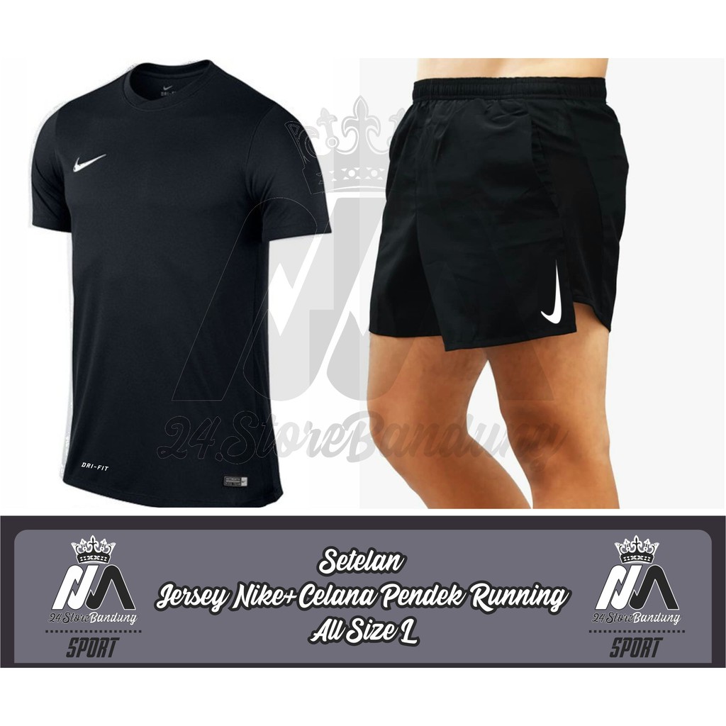 Jual in stelan olahraga atasan+ celana running –ST