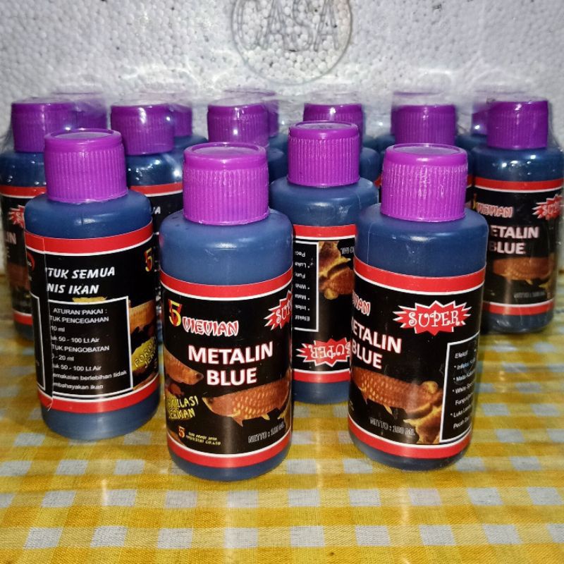 Jual Metalin blue obat biru anti parasit dan jamur 100ml | Shopee Indonesia