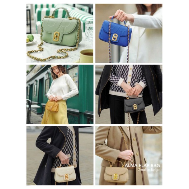Buttonscarves alma flap bag lilac small new, Fesyen Wanita, Tas & Dompet di  Carousell