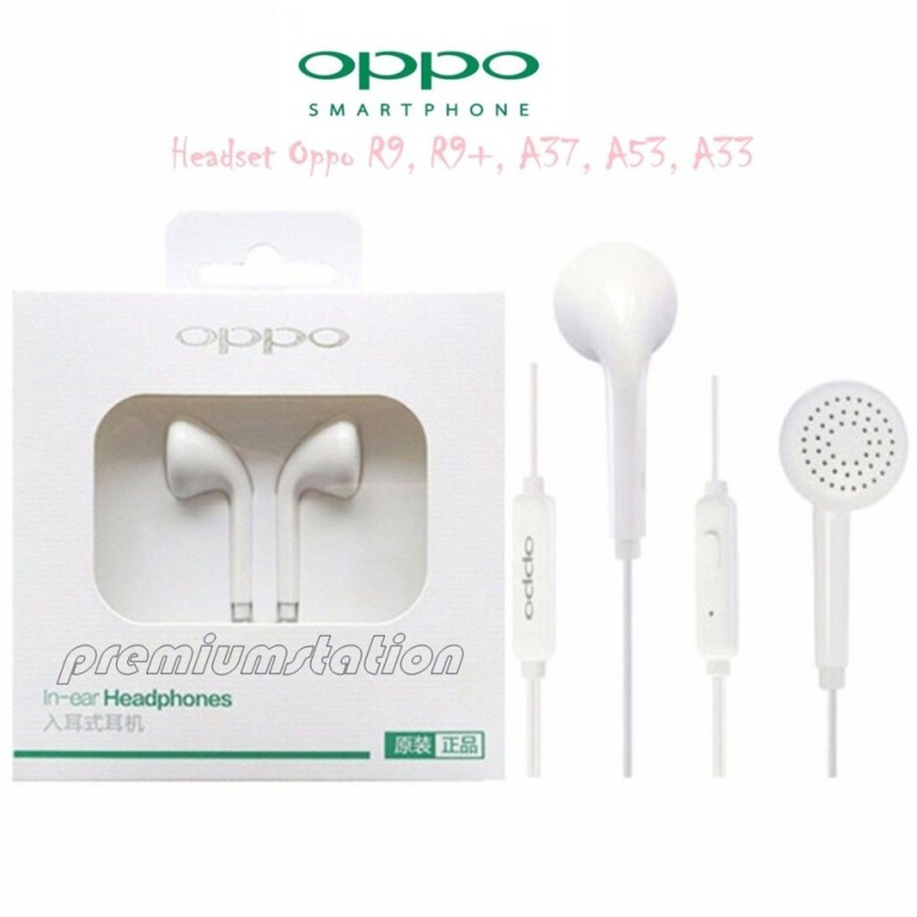 Jual Oppo Premium Headset Phones Hansfree Music Ear Oppo R9 R9