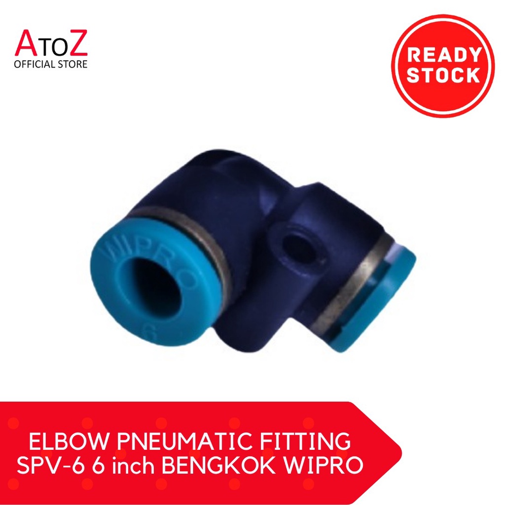 Jual ELBOW PNEUMATIC FITTING SPV-6 6 inch BENGKOK WIPRO - UNION ELBOW ...