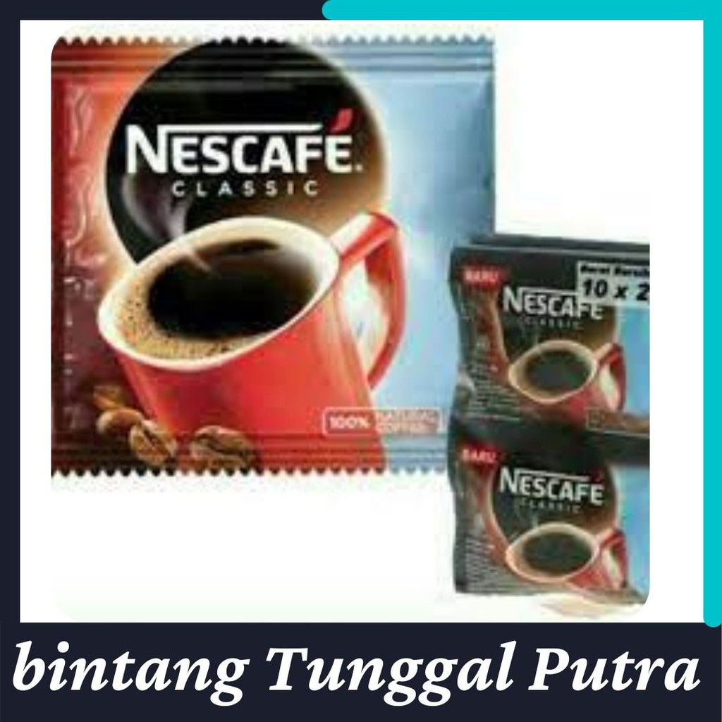 Jual Dalgona Kopi Nescafe Classic Robusta Blend Sachet 2 Gr Pack Isi 10 Sachet Shopee Indonesia 3172