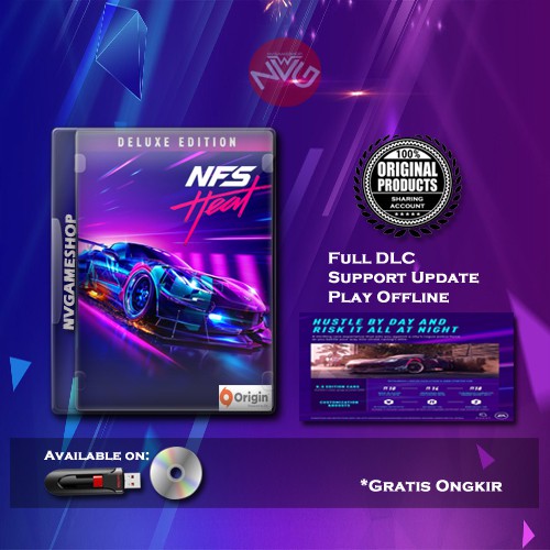 Jual Need For Speed Heat Nfs Heat Deluxe Edition Pc Original Sharing