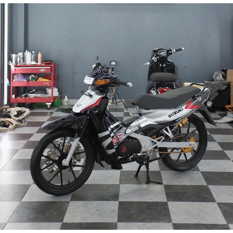 Jual Striping Lis Sticker Standar Ori Suzuki Satria R 2003 Hitam ...
