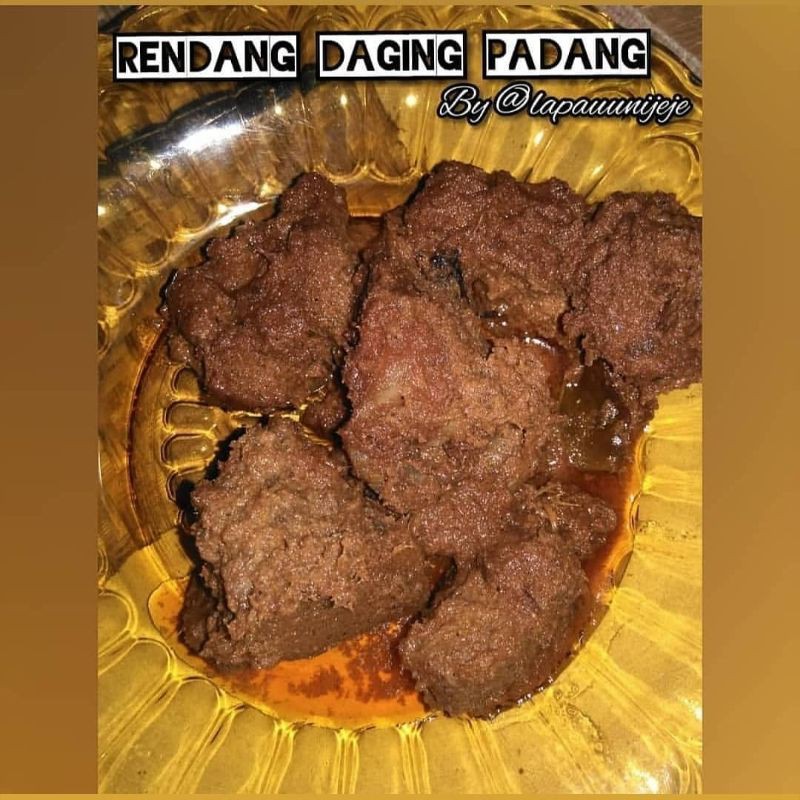 Jual Rendang Daging Khas Padang Bumbu Strong Daging Lembut 1kg Shopee Indonesia 