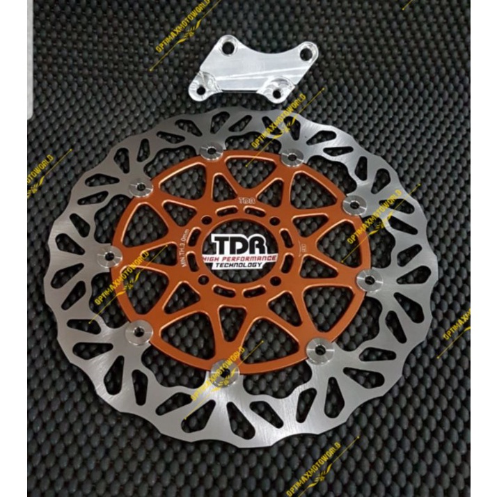 Jual PIRINGAN DISC ROTOR FLOATING DEPAN TDR JUPITER Z 298 MM + BRACKET ...