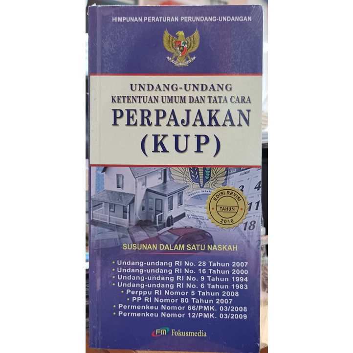 Jual Undang-Undang Ketentuan Umum Dan Tata Cara Perpajakan (KUP ...