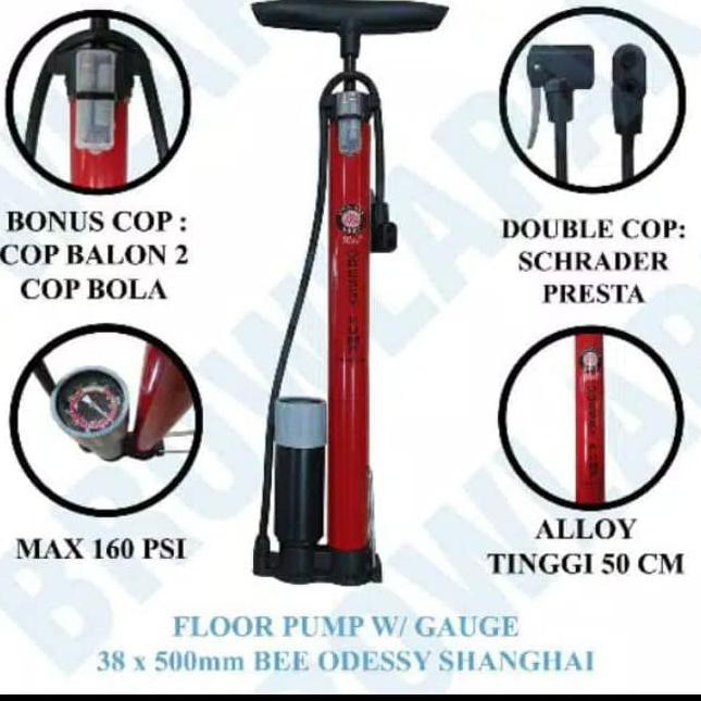 Jual POMPA BAN SEPEDA MOTOR MOBIL TABUNG KOMPA STAINLESS ALLOY SUPER ...