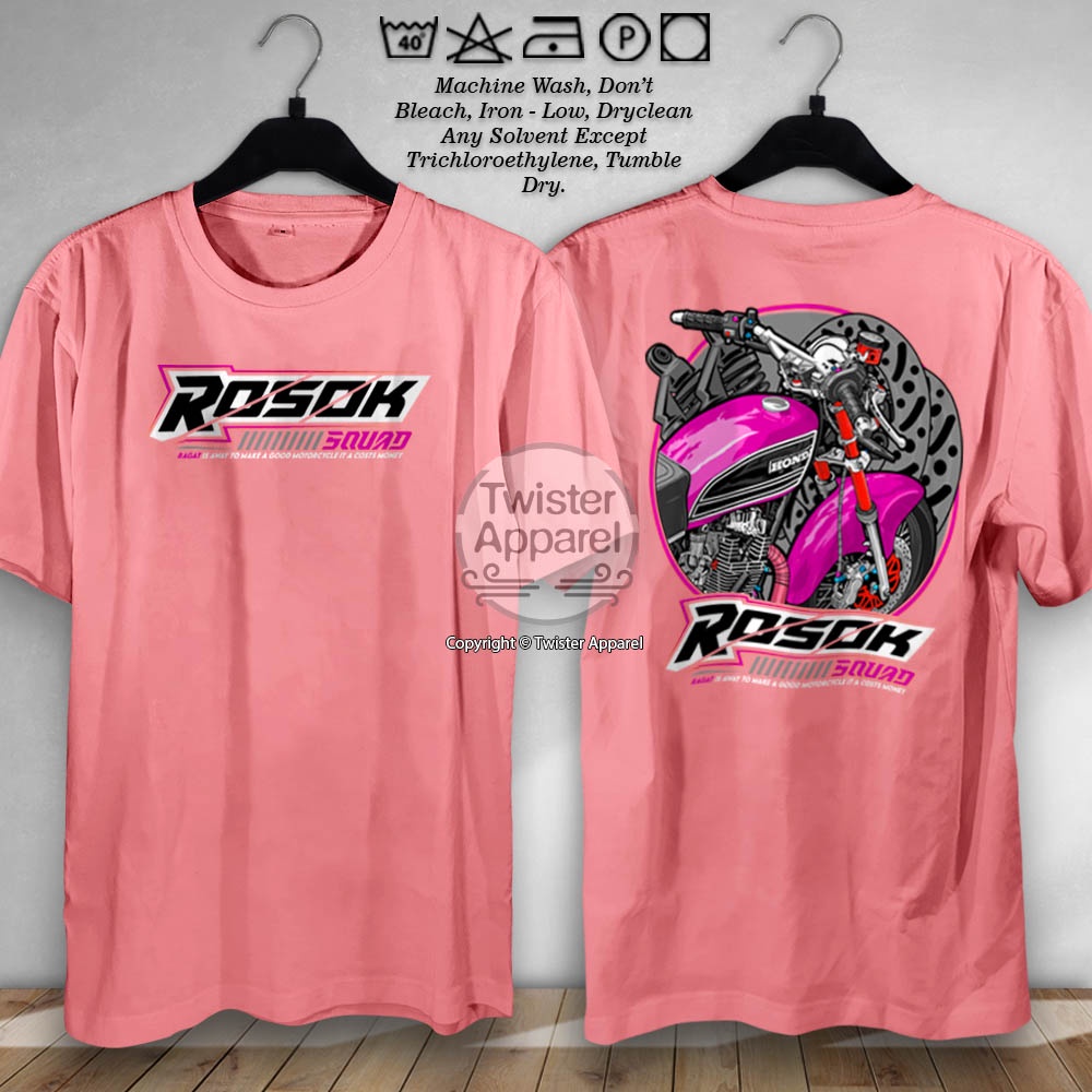 Jual Kaos Racing Rosok Squad Honda Gank Cb Gl Baju Distro Motor Herex