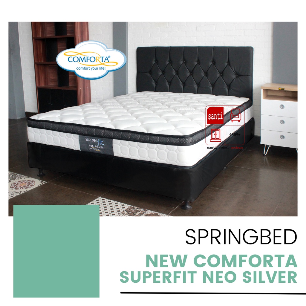 Jual Springbed New Comforta Plushtop Superfit Neo Silver 160 Fullset ...