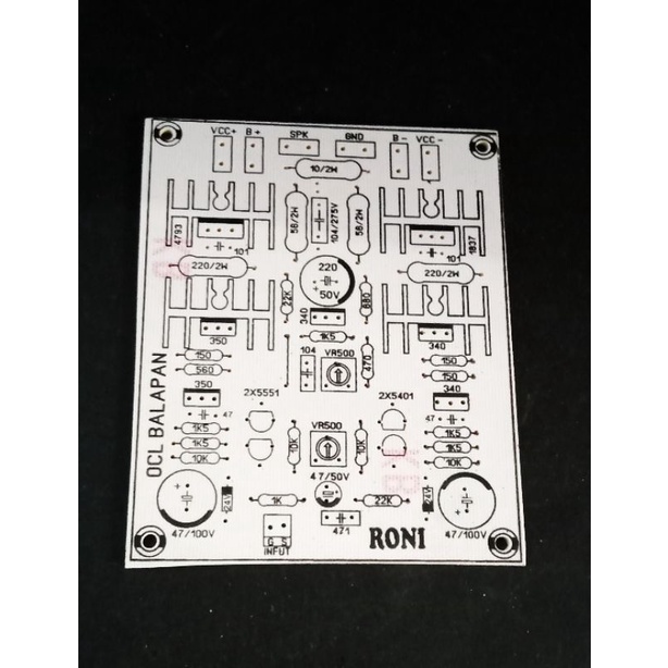 Jual PCB Power Amplifier OCL BALAP OCL Lapangan Semifiber | Shopee