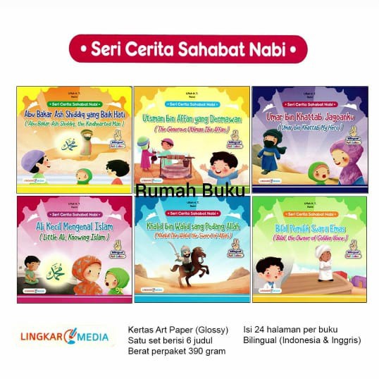 Jual Buku Seri Cerita Sahabat Nabi Isi 6 Buku Shopee Indonesia