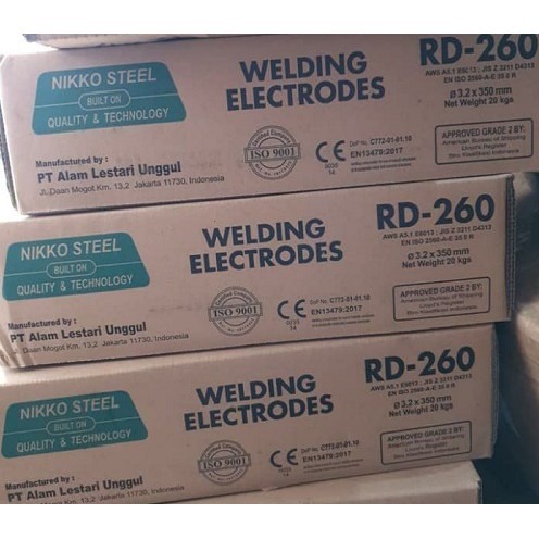 Jual Kawat Las RD 260 3.2mm Nikko | Shopee Indonesia