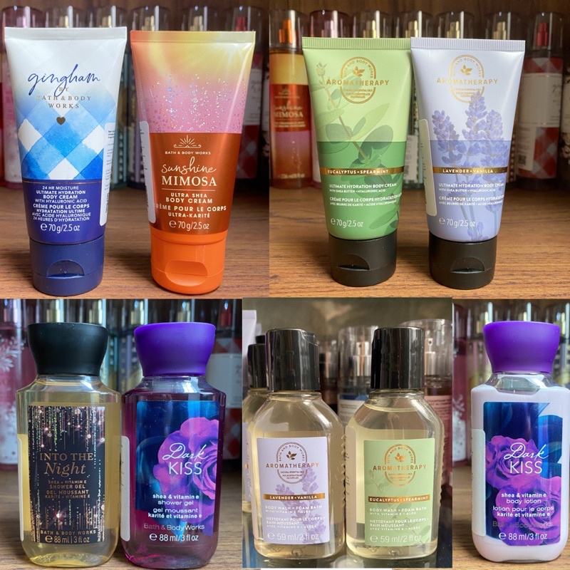 Jual Bath & Body works Travel size lotion/ body cream/ shower gel/ bath