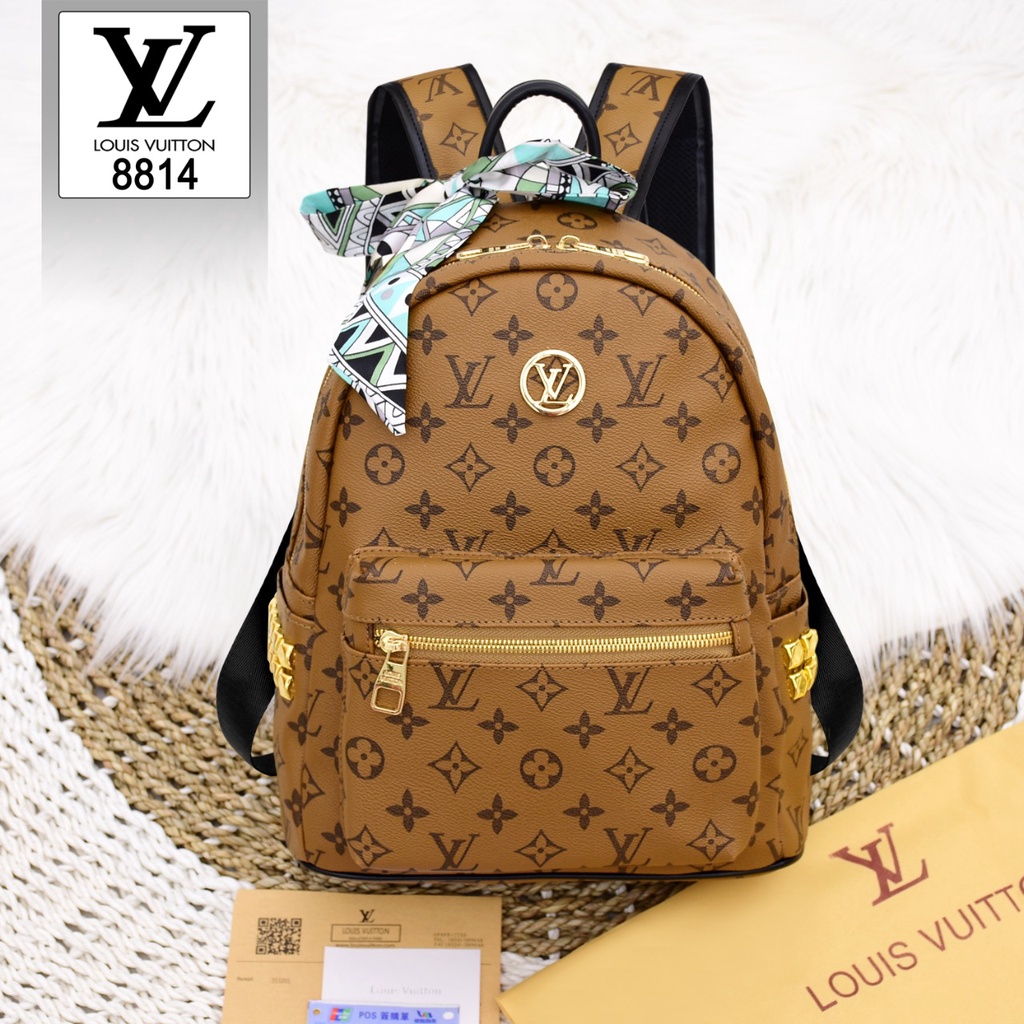 Tas Ransel LOUIS VUITTON Monogram 8814 QWE 15 tas batam impor ransel selempang fashion branded