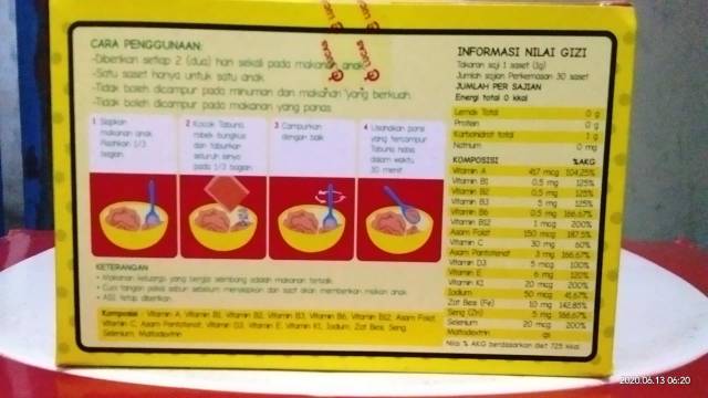 Jual TABURIA Bubuk Tabur Gizi Anak/MULTIVITAMIN Anak/Penambah nafsu ...
