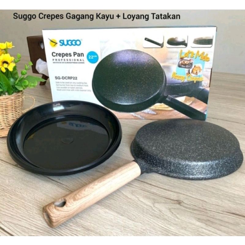 Jual Cod Gr Crepes Pan Suggo Galaxy Wajan Kwalik Teflon Kulit