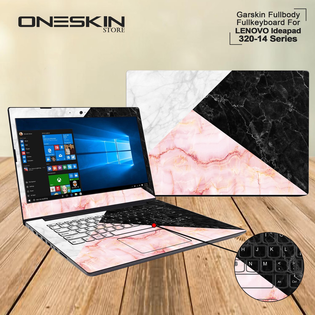 Jual Garskin Laptop Cover Lenovo Ideapad 32014AST80XU000PID 0RID 0SID Fullbody Fullkeyboard
