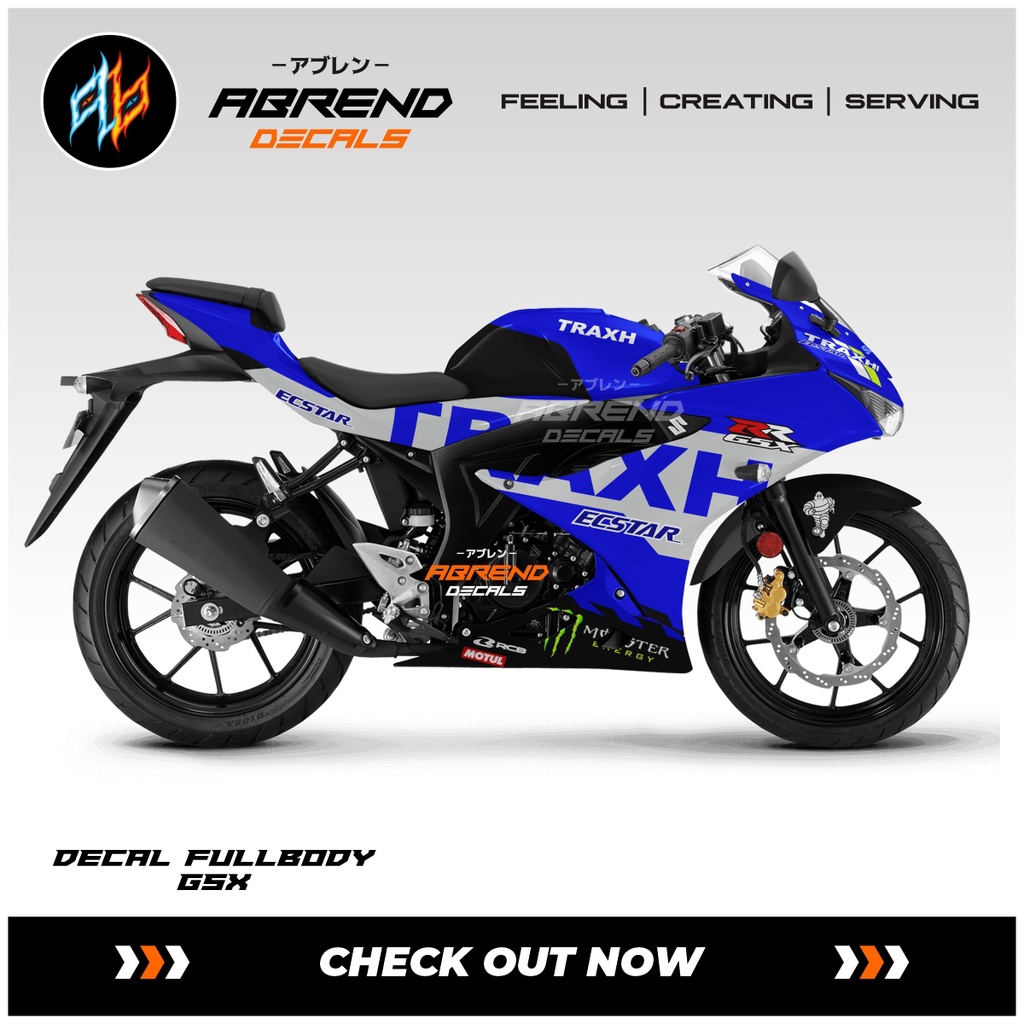 Jual DECAL FULLBODY SUZUKI GSX CUSTOM / STIKER MOTOR FULL WRAP GSX 150 ...