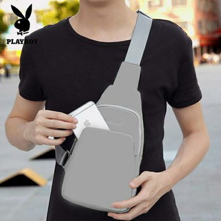 Jual Playboy Men's Chest Bag / Sling Bag / Crossbody Bag (Tas Dada / Tas  Selempang Pria) - Abu-Abu Original 2023