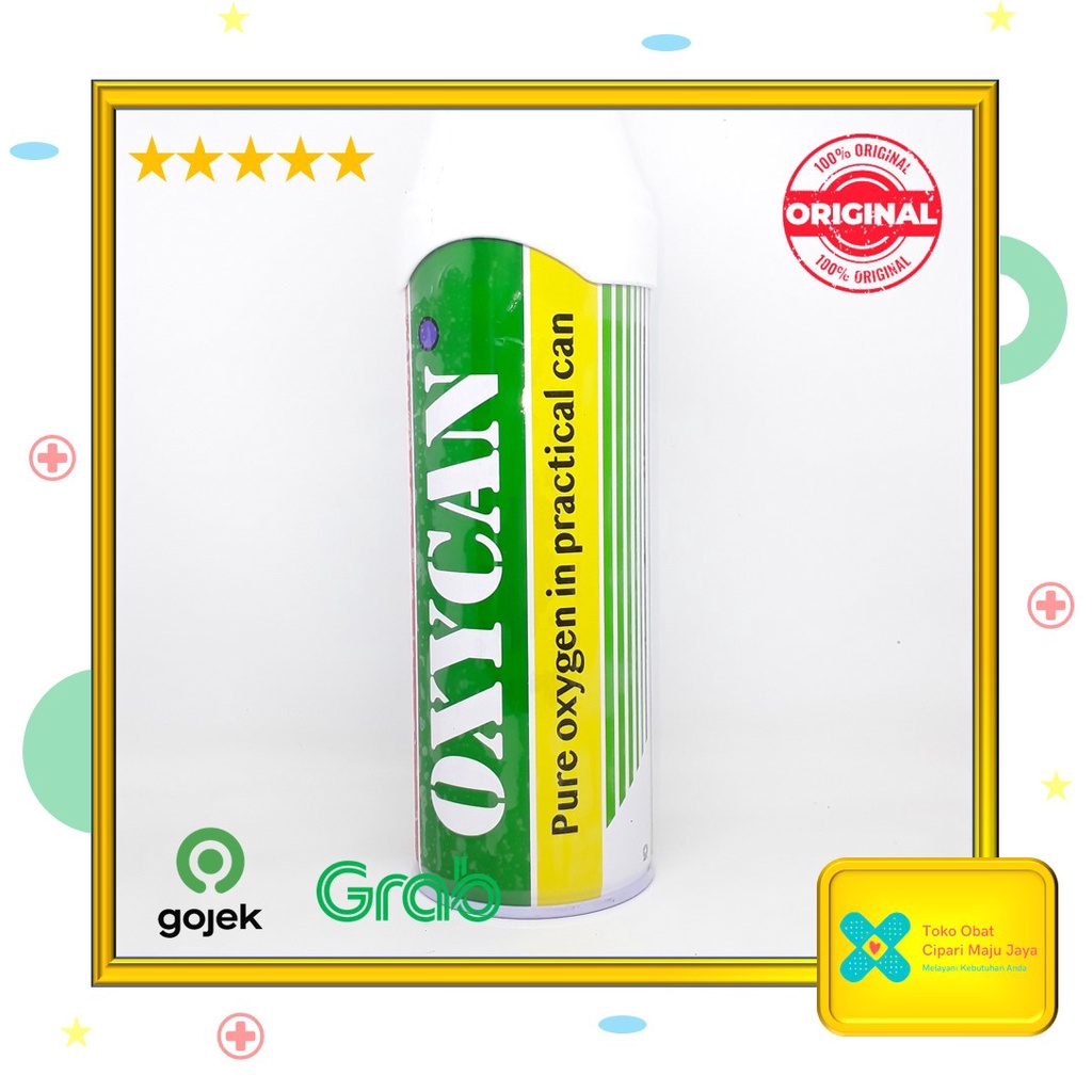 Jual Oxycan Green Kaleng | Oksigen Portable | Alat Bantu Pernapasan ...