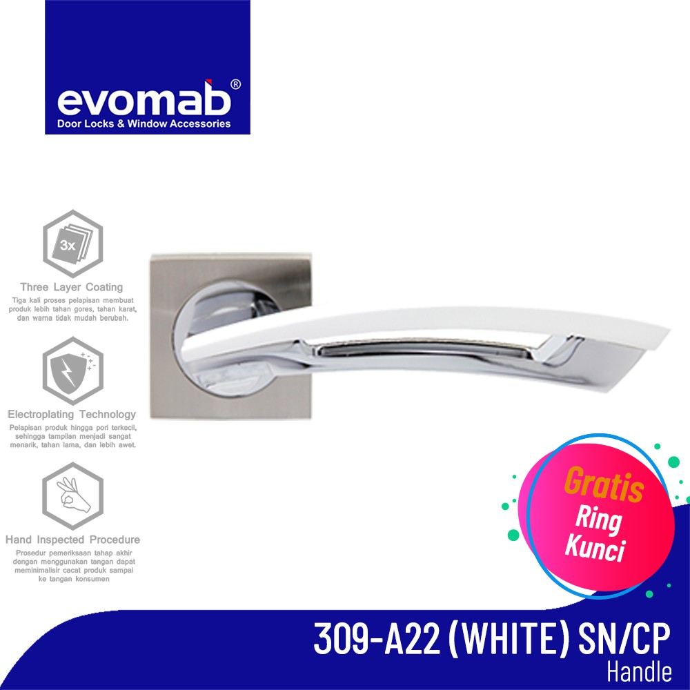 Jual Lever Handle Putih Pintu Modern Series 309-A06 | Shopee Indonesia