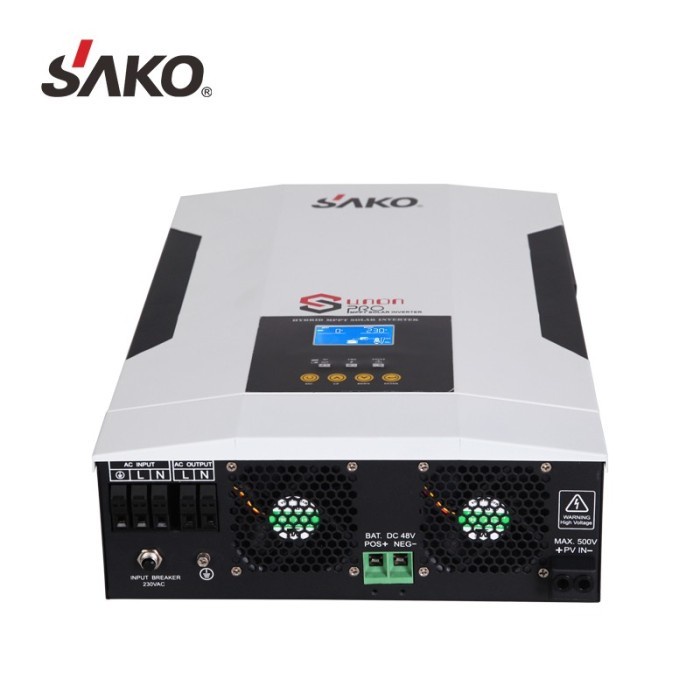 Jual SAKO Hybrid Inverter 3500W - MPPT 100A Pure Sine Wave UPS 3.5KW ...