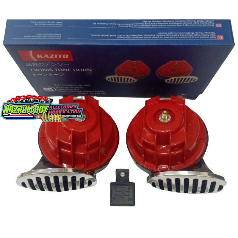 Jual Klakson Keong KAZITO Mobil Dan Motor Plud Relay klakson Universal