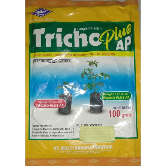 Jual Fungisida Alami Tricho Plus Ap 100 Gram Shopee Indonesia 