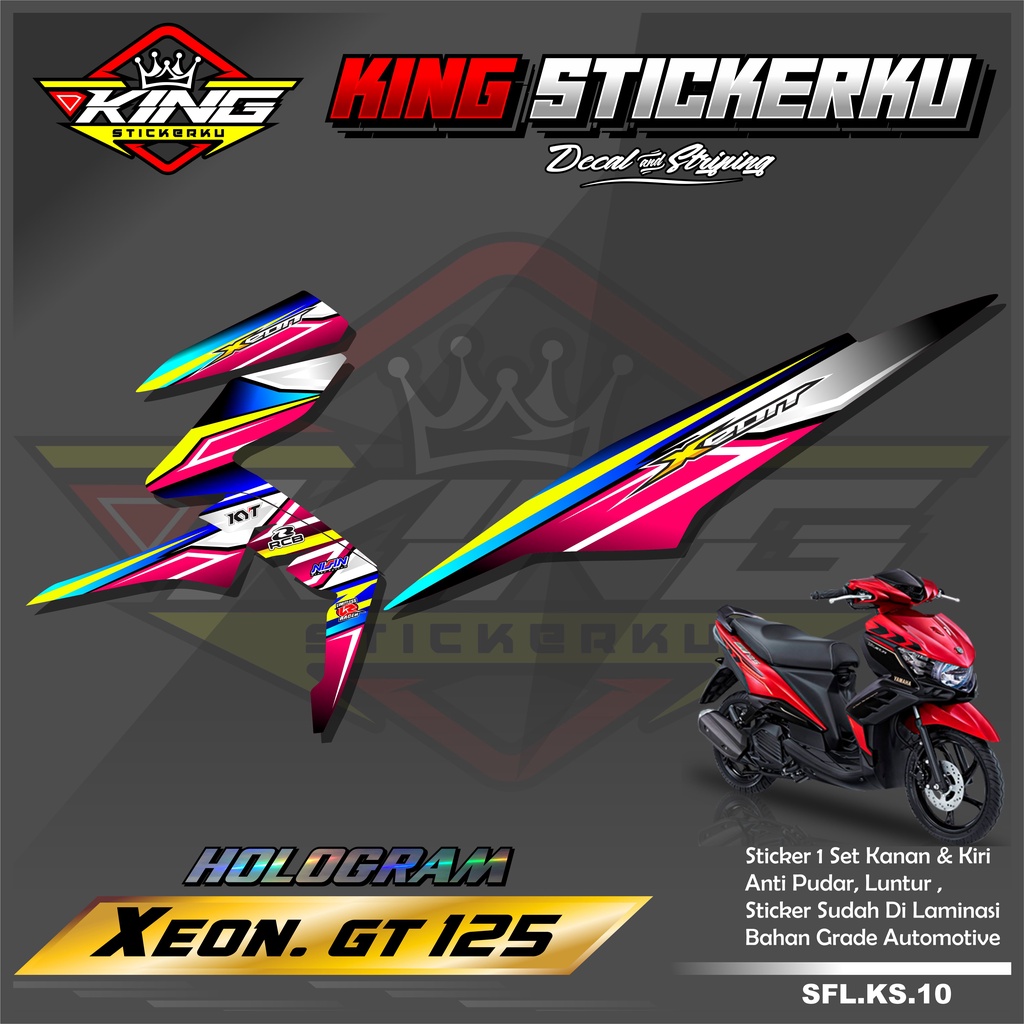 Jual Stiker Xeon GT 125 - Decal Sticker Striping Standar Xeon GT 125 ...