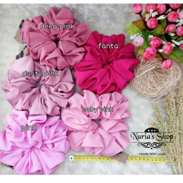 Jual Ikat Rambut Warna A Cepol Hijab Scrunchie Jumbo Kunciran Konde Jilbab Art Y7695 