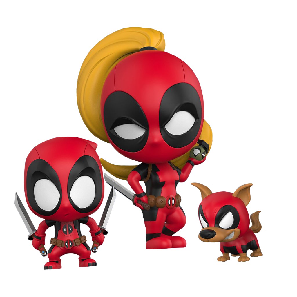 Jual Hottoys Cosbaby486 Lady Deadpool Kidpool Dogpool 0483876 | Shopee ...
