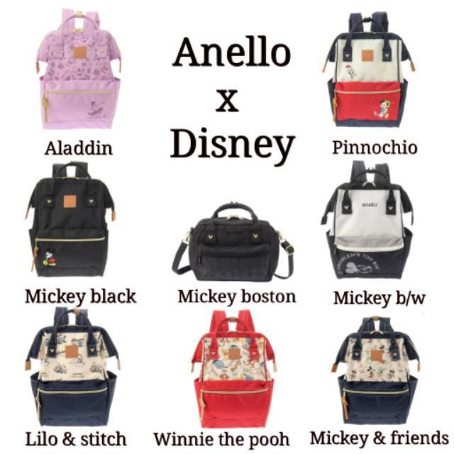 Jual PRE ORDER ANELLO X DISNEY BACKPACK Shopee Indonesia