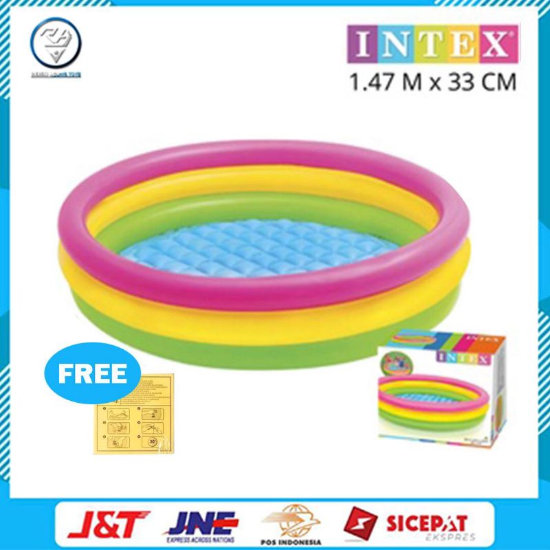 Jual Kolam Renang Anak INTEX 57422 Sunset Glow Pool 147cm | Shopee ...