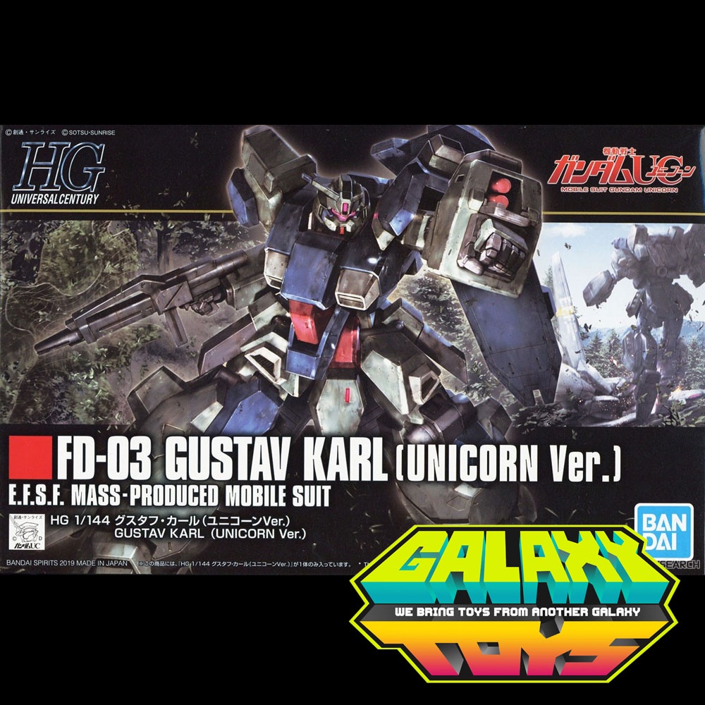 Kit Modèle Gundam HGUC 1/144 FD-03 Gustav Karl Unicorn Ver. - Bandai - Neuf